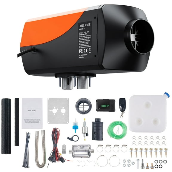 KFFKFF Bluetooth App Control Diesel Air Heater, 12V 2KW Diesel Heater with Automatic Altitude Adjustment, Remote Control and LCD, Diesel Parking Heater for RV Trailer Camper Van Boat And Indoors