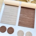 thumbnail image 2 of Rodillo sin costuras con textura de grano de madera, cortador de arcilla polimérica de grano de madera natural, pendientes DIY, joyería, colgantes, herramientas manuales, 1 ud., 2 of 2