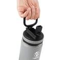 thumbnail image 3 of Takeya Kids Insulated Water Bottle w/Straw Lid, 16 Ounces, Platinum/Onyx, 3 of 4