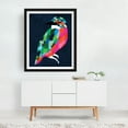 thumbnail image 3 of Patchwork Perfection - India Digital Art Bird Modern Art Psychedelic Abstract Pop Art Wildlife Black Framed Wall Art Print 6 x 8 inches, 3 of 4