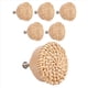 thumbnail image 4 of Pomos de Tocador de RatáN Bohemio Pomos de CajóN de Madera Redondos Tejido de Mimbre Hecho una Mano y Tornillos para Pomos de Muebles Bohemios, 6 Piezas, 4 of 5