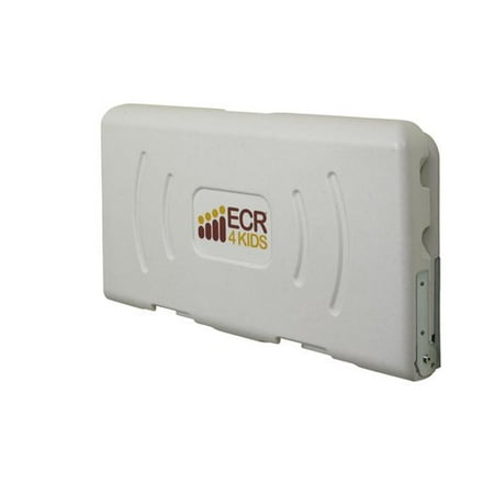 Ecr4kids Horizontal Fold Down Commercial Baby Changing Diaper Station, White...