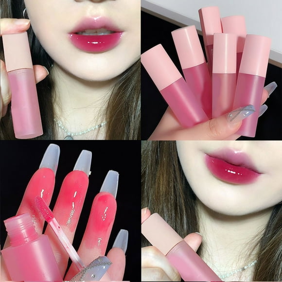 UHGEAX Lip Stain Lip Tint Lip Glaze Lipstick Lipstick Lip Oil 3ml X 1Pc Heart Shaped Water Glass Lip Gloss Water Glass Lip Lip Liner Beauty Labial Honey Lip Plumper Lip Balm Makeup Deals of The Week