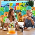 thumbnail image 5 of 32-Piece For Dinosaur Train Cartoon-Themed Birthday Party Decorations Set – Includes Backdrop, Cake Topper, 12 Cupcake Toppers, and 18 Balloons, 5 of 5