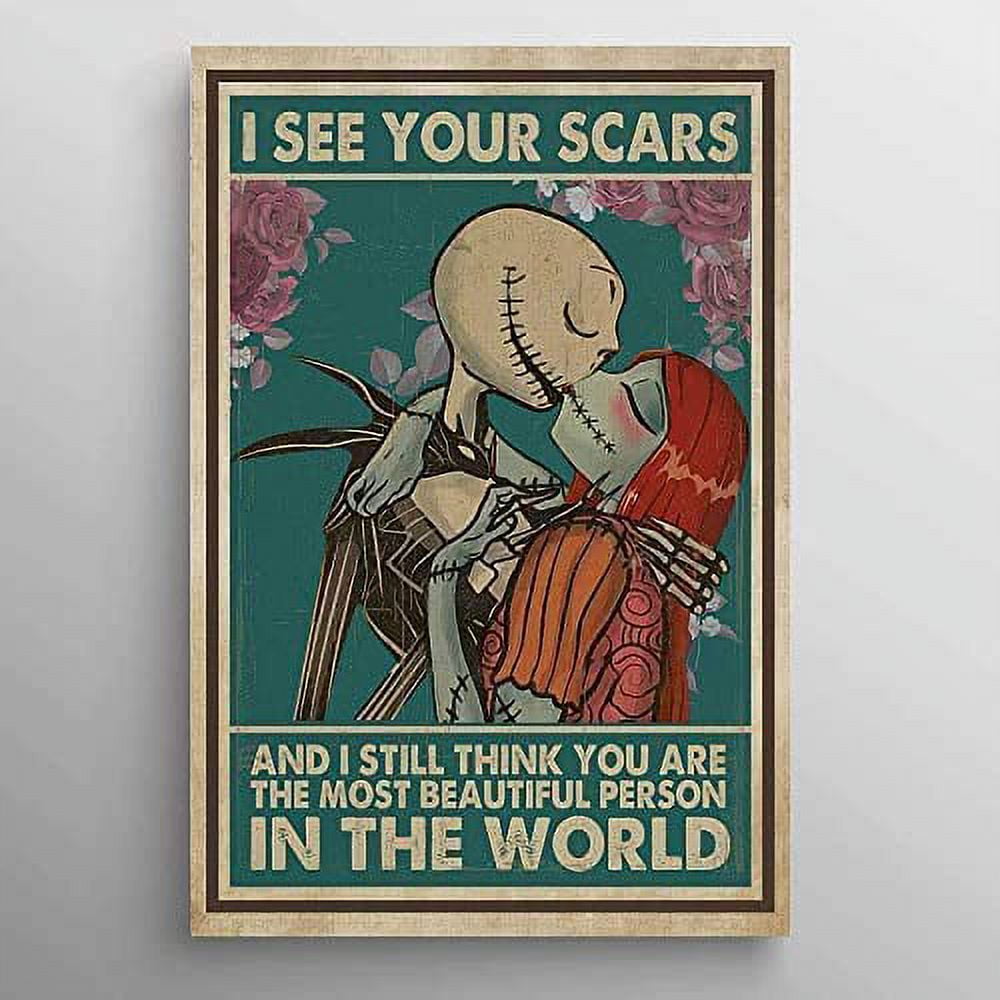 Jack Skellington and Sally I See Your Scars Encouraging