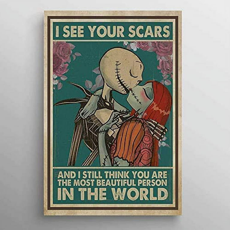 Jack Skellington and Sally I See Your Scars Encouraging
