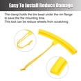 thumbnail image 3 of Unique Bargains 6 Pcs ABS Wheel Protector Tire Changing Tyre Changer Guard Rim Tools for Motorcycle Car ATV 20cm Yellow, 3 of 6