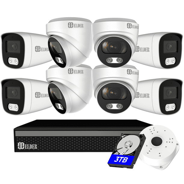 4k security best sale camera system poe