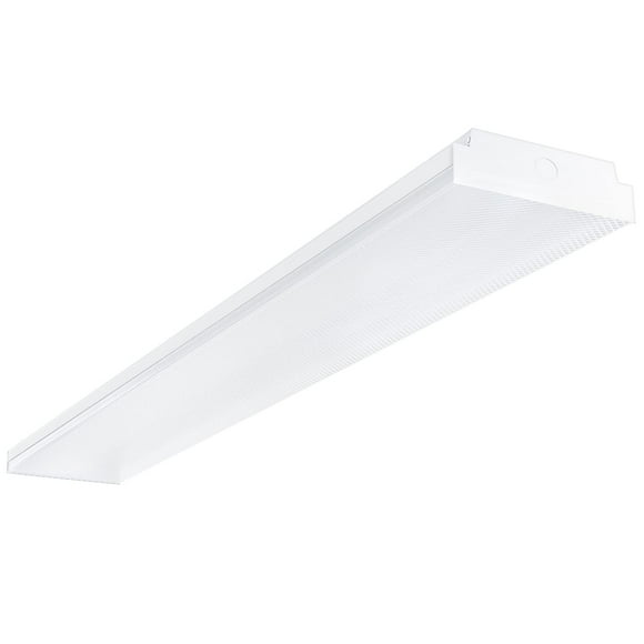 ANTLUX 4FT LED Wraparound Light 40W LED Garage Shop Lights, 40W 4400LM, 4000K, 4 Foot Wrap Around Fixture, 48 Inch Linear Strip Flush Mount Office Ceiling Lighting, 128W Fluorescent Tube Replacement