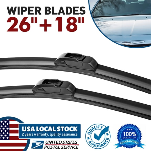 Fit For Honda Accord 2003 2004-2007 26"&18" U/J-HOOK Windshield Wiper Blades