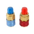 thumbnail image 2 of Adaptadores Ajustables R134A, Acoplamiento Rápido Alto-Bajo, Conector De Manguera De Manómetro De Aire Acondicionado De Coche Ac De 44565 Pulgadas 1 Par seitruly VI006819-00, 2 of 7