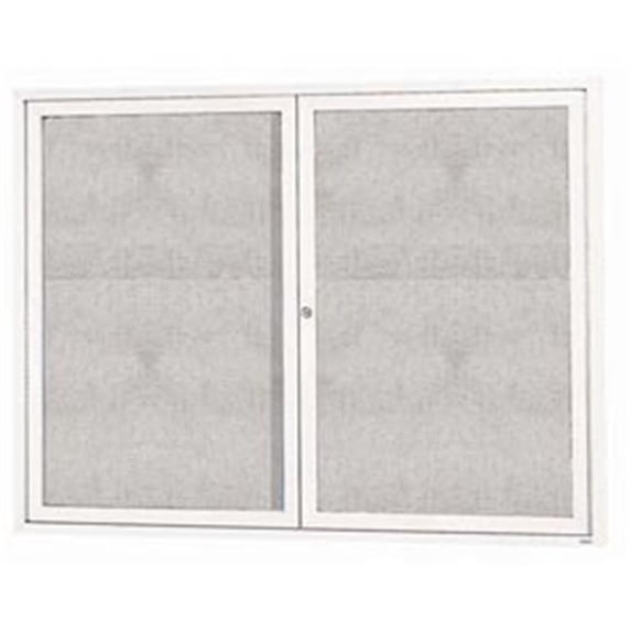 Aarco Products ODCC3648RIW 48 in. W x 36 in. H Illuminated Outdoor Enclosed Bulletin Board - White