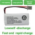 thumbnail image 6 of Pack of 4 BT1021 BBTG0798001 Battery Compatible with Uniden DECT 6.0 BT1008 BT-1021 BT1016 Cordless Phone, 6 of 7