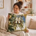 thumbnail image 4 of Zznnkj Christmas Throw Pillow Covers, 18 x 18 Inch, Soft Comfortable Linen Pillowcases for Sofa Bedroom Couch Winter Holiday Party Home Decor, 4 of 7