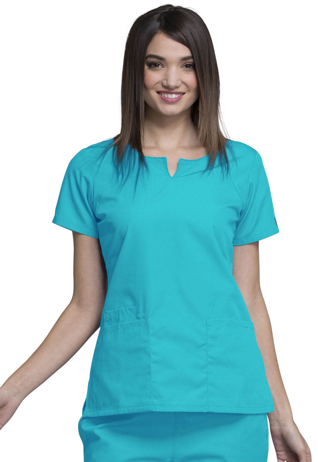 Cherokee Cherokee Workwear Scrubs Top for Women Round Neck 4824, XL