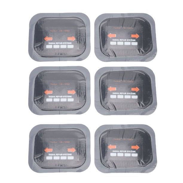 Radial 40 Parches De Reparación De Neumáticos Radiales De 65 X 80 Mm, Kit Universal De Parches De Neumáticos De Goma Para Coches, Motocicletas Y Camiones