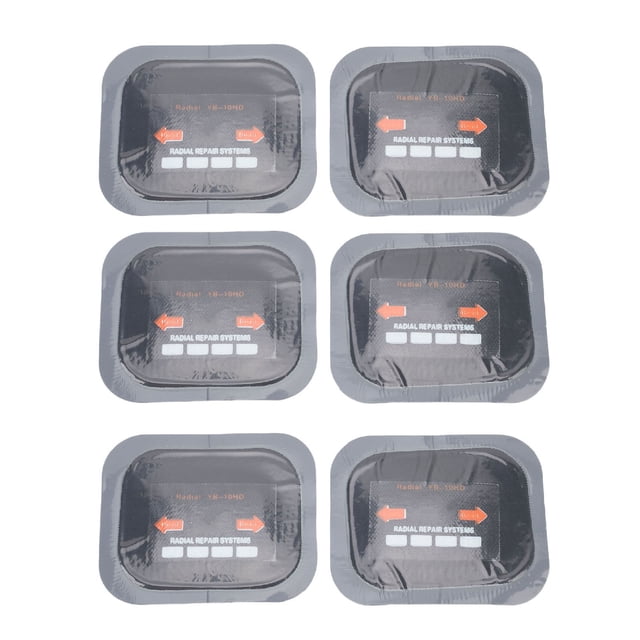 Radial 40 Parches De Reparación De Neumáticos Radiales De 65 X 80 Mm, Kit Universal De Parches De Neumáticos De Goma Para Coches, Motocicletas Y Camiones