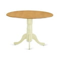 thumbnail image 2 of East West Furniture Dublin Traditional Wood Dining Table in Oak/Cream, 2 of 3
