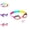 Rainbow, variant on AsdQ Goggles with Eyelashes, Funny Swim Goggles, Anti-Fog No Leak Swim with Lashes (Pink)