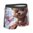thumbnail image 2 of KLL Romantic Floral Bear Men's Cotton Boxer Briefs Underwear-X-Large, 2 of 8