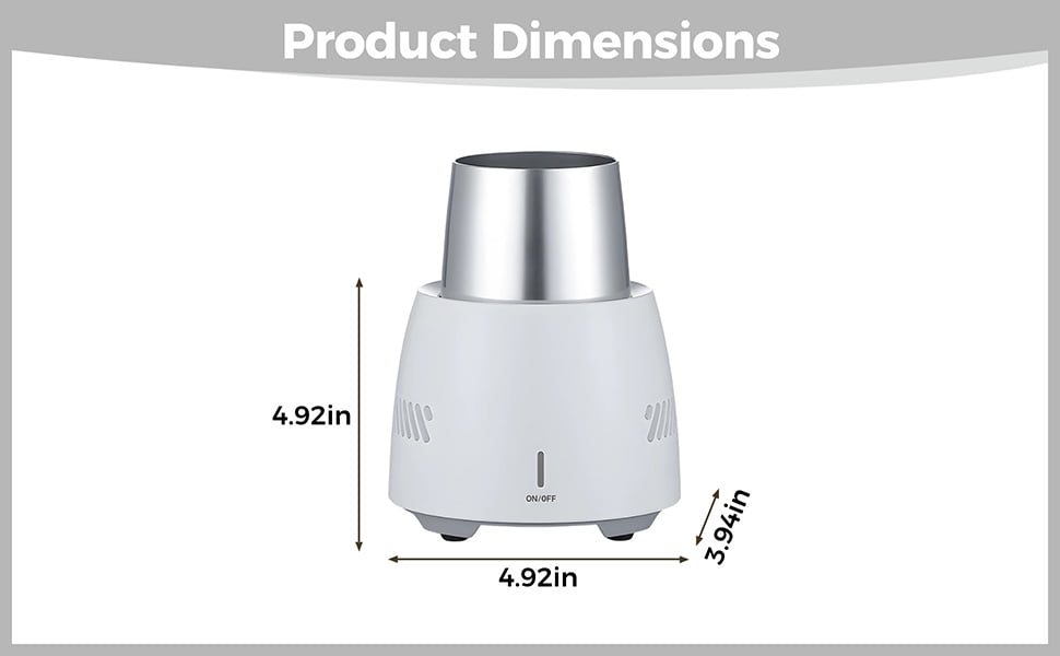 Portable Fast-Cooling Cooler, Electric Beverage Cooler, Speedy Chilling Cup, Mini Mobile Cooler, Desktop Instant Cooling Machine, Metal Liner, Car Use, for Canned Drinks and Beer