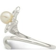 thumbnail image 3 of Sterling Silver Freshwater Cultured Pearl Flower Ring (Size 8) Made In Mexico qr6871-8, 3 of 5