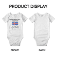 thumbnail image 3 of Not Only Am I Perfect, I'm Icelandic Too! Cute Baby Bodysuit (White, 12-18 Months), 3 of 5