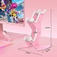 thumbnail image 6 of Pink Controller & Headset Stand, Universal Gaming Accessories Organizer for Xbox, Switch, PC, 6 of 8