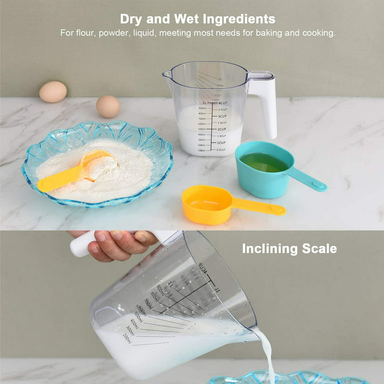 Kitchen Plastic Measuring Spoon/cup Set Milk Powder Liquid