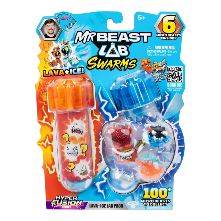 MrBeast Lab Swarms Hyper Fusion Lava + Ice Lab 6 Pack, Collect 100
