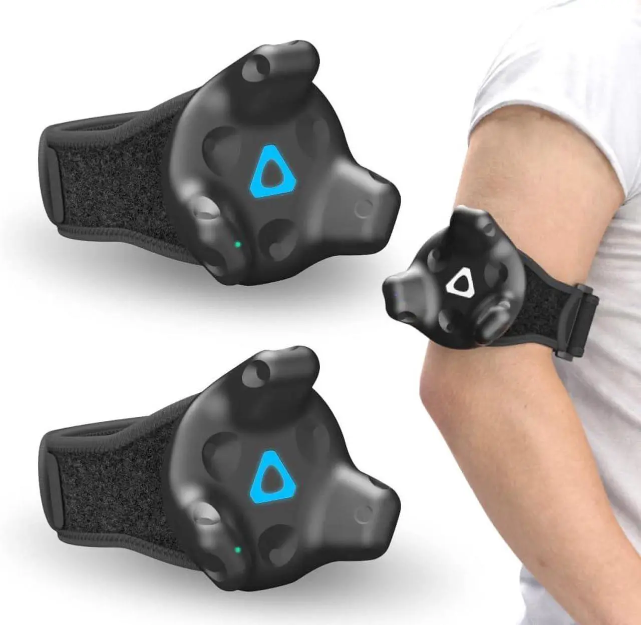 HTC VIVE Tracker 3.0 (3 Pack) with Base Station 2.0, Rebuff