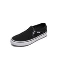 thumbnail image 1 of Zapato Vans Asher Slip-On para mujer, color negro/blanco, talla 10.5, 1 of 3