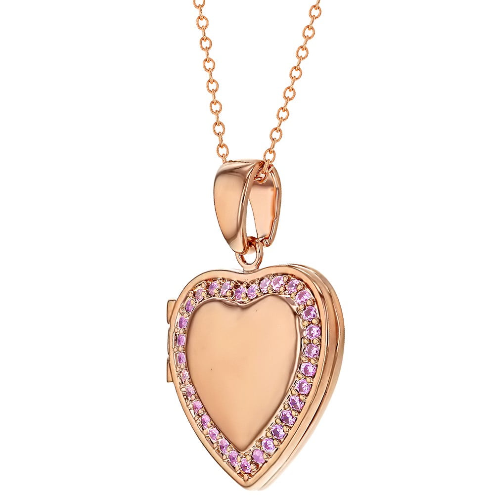 Heart Shaped Locket Pendant Necklace 