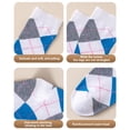 thumbnail image 5 of Women Over-the-knee Socks 1 Pair Winter Socks Rhombus Printing Over-the-knee Socks Warm Extra Loose Ankles Contrasting Color Stockings for Wear, 5 of 6