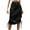 Black #1, variant on pstuiky Skirt for Women , Women Solid Color Tooling Skirt Elastic Waist Skirt Button Zipper Lace-Up Skirt Mid-Calf Skirt Pocket Leisure