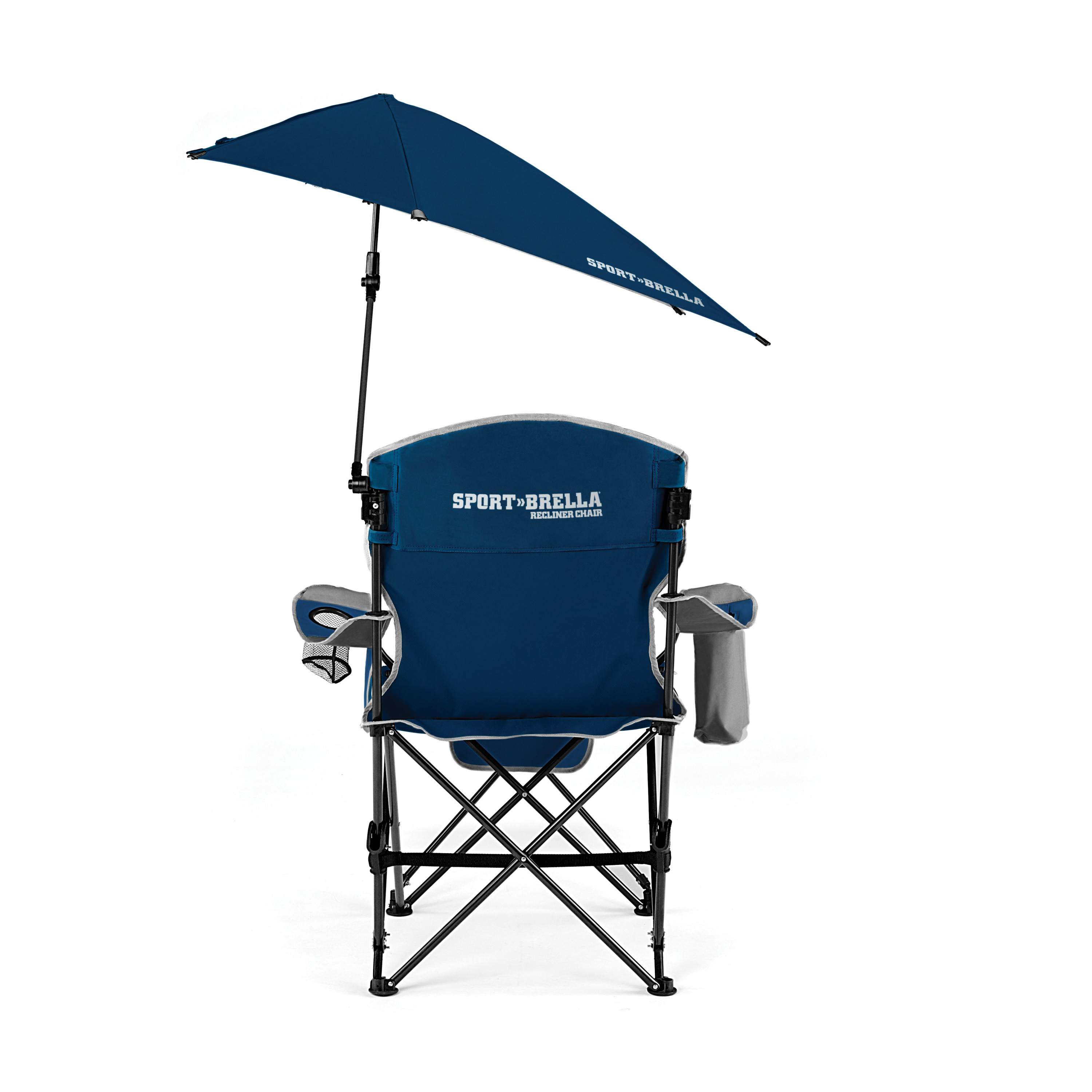 Sport-Brella Blue Camping Chair, with Clamp-On Sun Shade - image 4 of 8