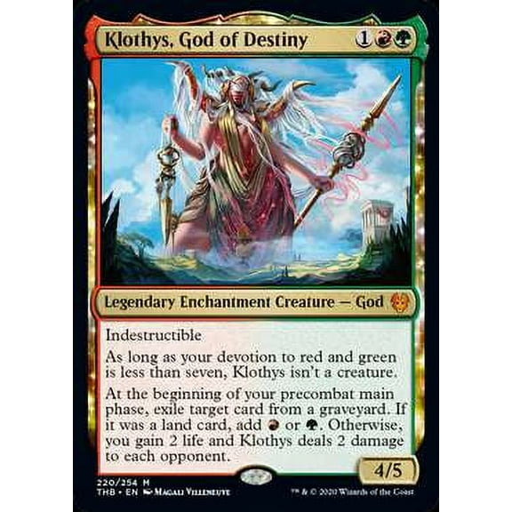 MtG Theros Beyond Death Mythic Rare Klothys, God of Destiny (Foil) #220