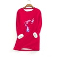 thumbnail image 1 of Puntoco Mujeres Sudadera con estampado de vellón grueso Cálido O-cuello Ropa interior top Puntoco Puntoco-4963, 1 of 3