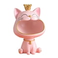 thumbnail image 1 of AMLESO Cat Statue Resin Holder Figurine Holder Storage Box Bowl Desk Key Decors Serving Pink, 1 of 8