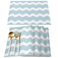 thumbnail image 2 of Sky Blue Ripple Waves Table Runner Home Wedding Decor Table Flag Mat Table Centerpieces Decoration Party Dining Long Tablecloth, 2 of 6