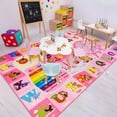 thumbnail image 7 of Noahas Playroom Rug Daycare Kids Rug 4x6,Educational and Fun Nursery Rug with ABC Alphabet Animals Classroom Rug Washable Kids Play Mat Baby Toddler Children Boys Rugs for Bedroom,Pink, 7 of 7