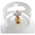 thumbnail image 3 of Flame King Propane Tank YSN10LB 10 Pounds Capacity; 16.8 Inch Height x 9.1 Inch Diameter; 6.5 Inch Collar Diameter; X-Ray And Hydrostatic Tested; Vacuum Purged; Powder Coated; White, 3 of 4