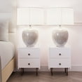 thumbnail image 2 of Boahaus Granada Modern White Nightstand, Compact Bedside Table with Solid Wood Legs, Curved Edges & Tray-Style Top, for Bedroom, 2 of 7