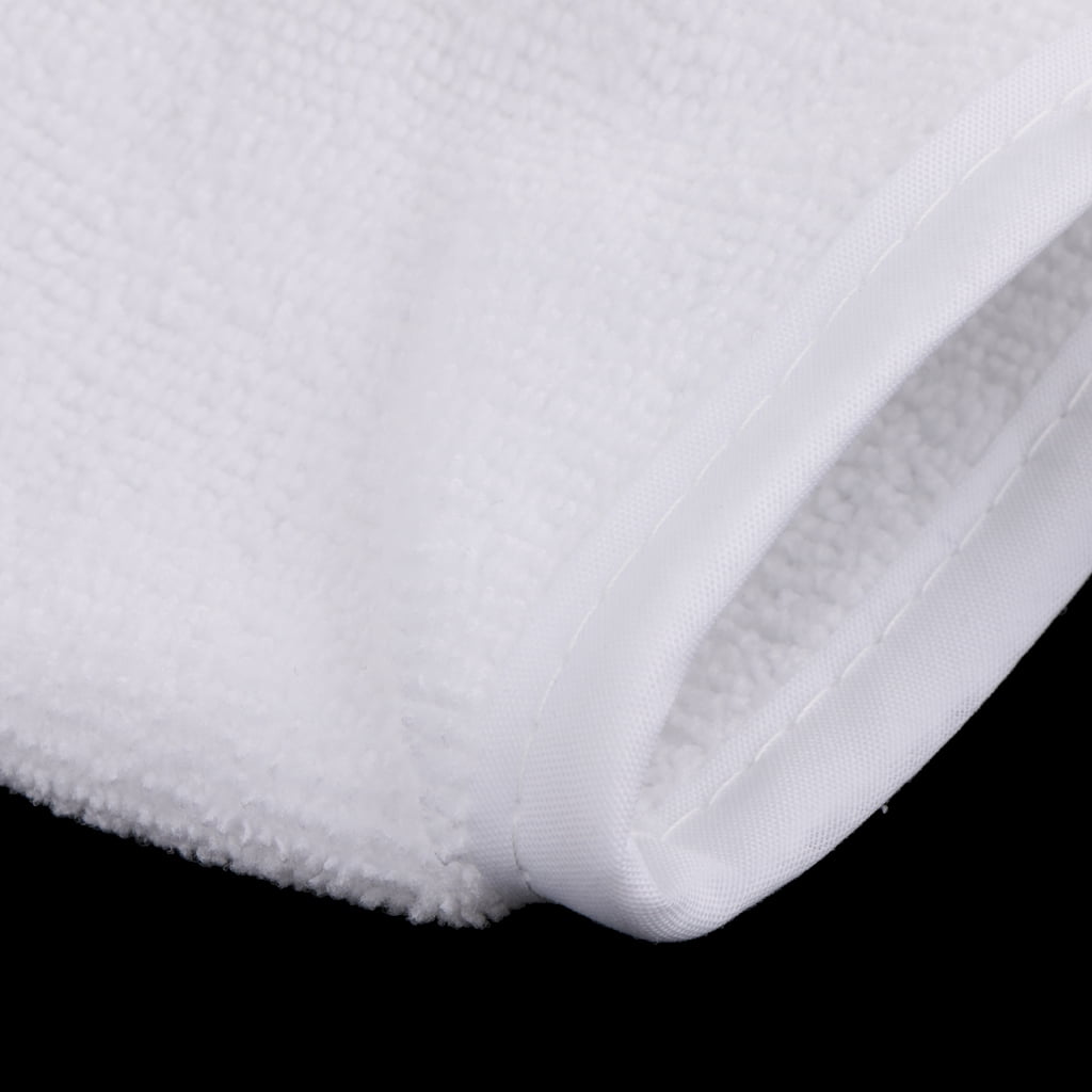 Lot De 3 Gants Nettoyants En Microfibre Pour Le Visage - 9x12 Cm, Blanc, Neuf