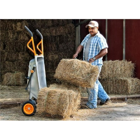 Worx WG050 Aerocart 8-in-1 Electric Wheelbarrow Utility Cart with Versatile Functionality