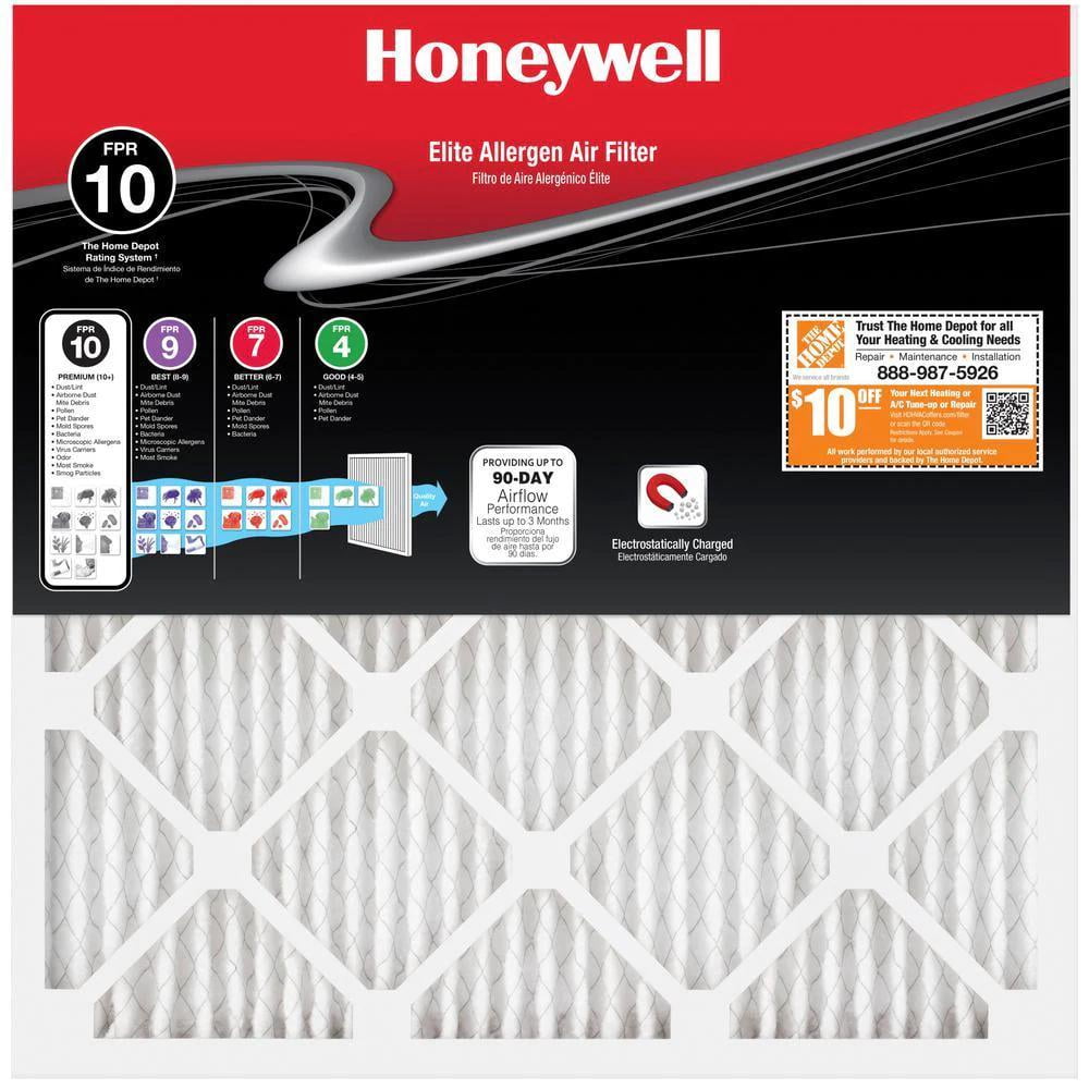 Honeywell Allergen Plus Pleated FPR 7 Bacteria Dust Mites Air Filter 20"x36"x1" 