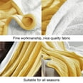 thumbnail image 4 of Ntbay Cotton Cable Knit Sherpa Throw Blanket for Couch, Soft Warm Fleece Knitted Throw for Bed, Sofa, Chair - Extra Cozy, Machine Washable, Comfortable Home Decor, 51"x67", Yellow, 4 of 5