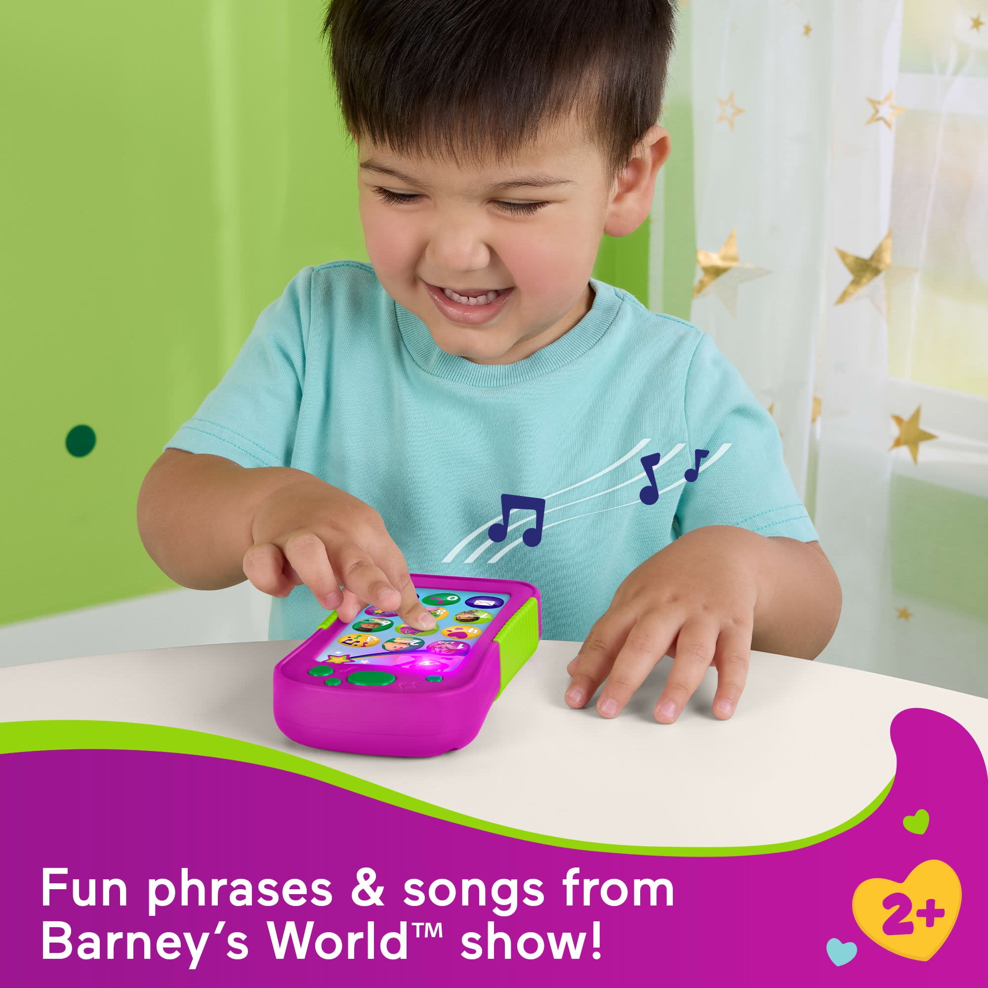 Barney 電話 おもちゃ Fisher-Price Barney's World Hey Barney Phone | Mattel