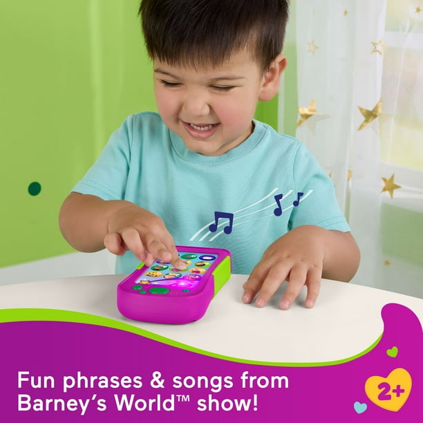 Fisher-Price Barney's World Hey Barney Phone for Preschool