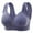Blue1, variant on Diufon Women's Wireless Comfortable Bra Everyday Wide Strap Full Coverage Bras Polka Dot Printed Push Up Bra